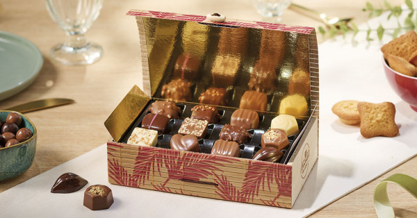 Vente de chocolats de Noël