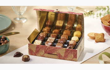 Vente de chocolats de Noël