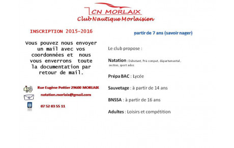 INSCRIPTION 2015 - 2016