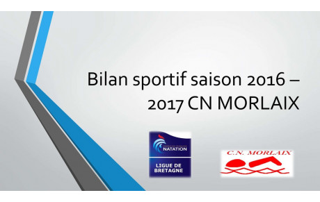 Bilan Sportif natation course 2016/2017