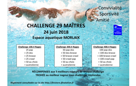 Appel aux bénévoles pour l'organisation du Challenge Maîtres