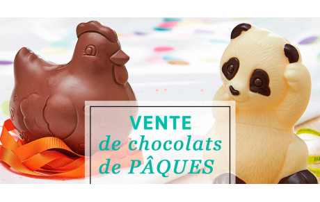 Vente de chocolats de Pâques