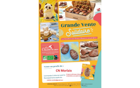 Vente de chocolats de Pâques